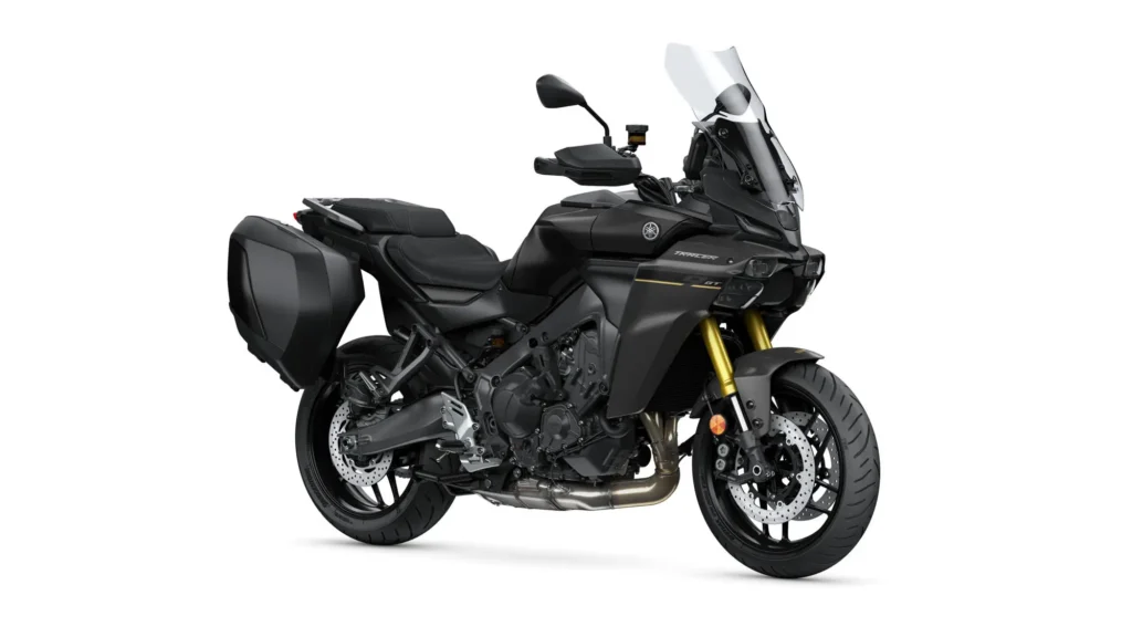 best sport touring motorcycles 2026 Yamaha Tracer 9 GT+, rated as the best overall sport touring motorcycle for its balance of sportiness, comfort, and standard radar cruise control.
