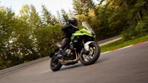 The Miles & Lean Mission - Triumph Tiger Sport 660 action shot