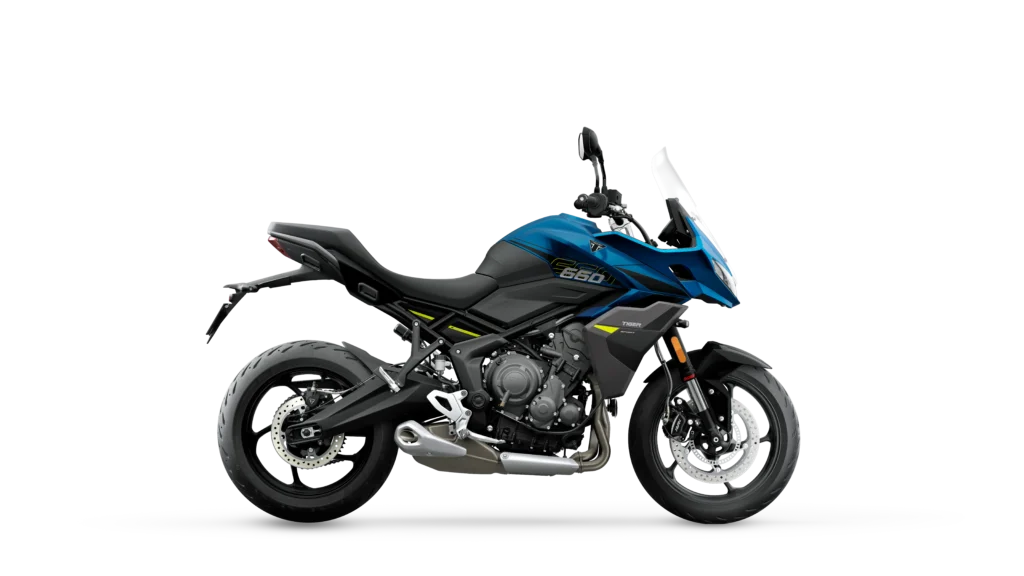 Triumph Tiger Sport 660, a fun and lightweight triple engine bike perfect for daily commuting and weekend touring.