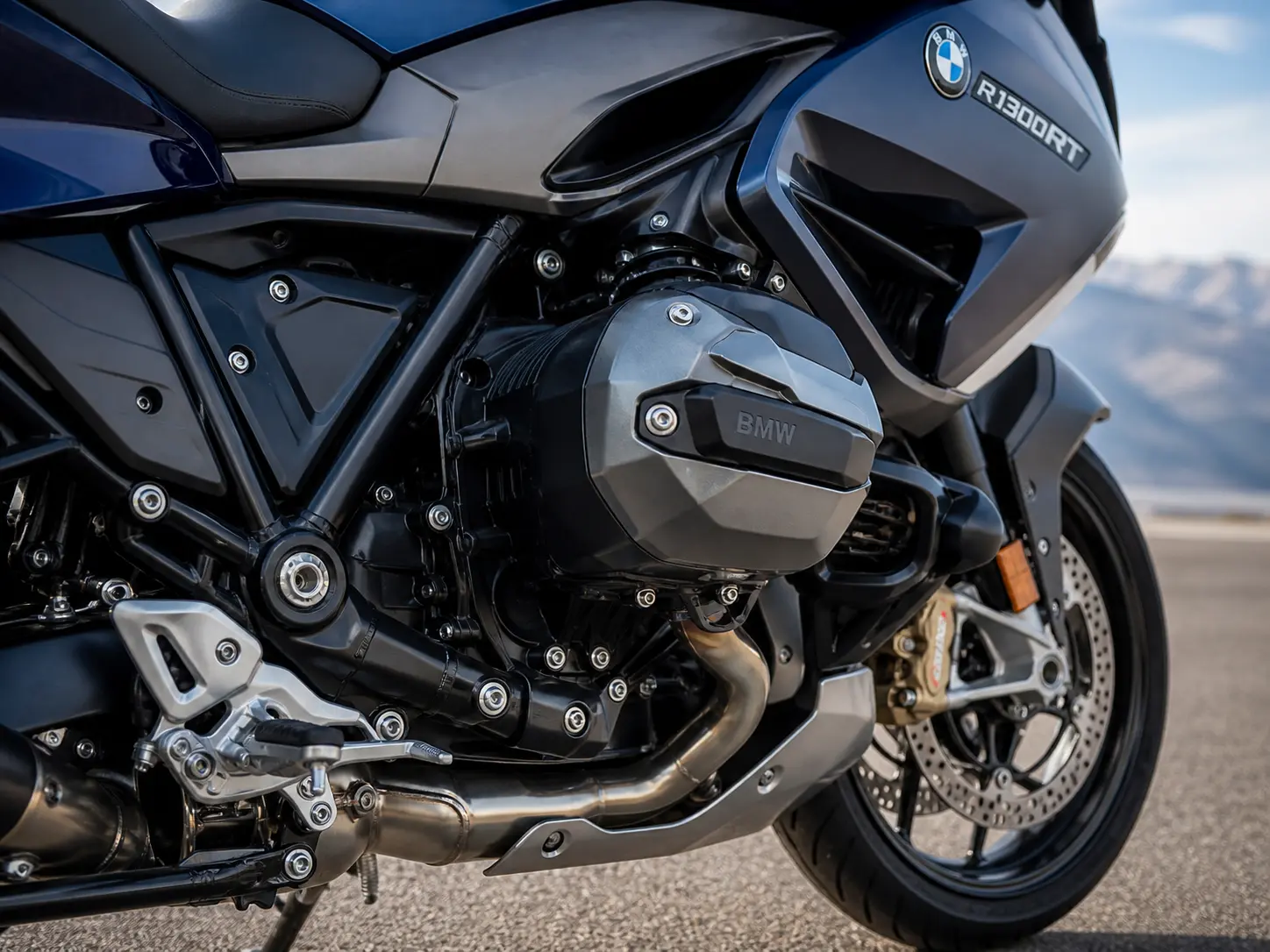 2026 BMW R 1300 RT boxer engine and chassis detail