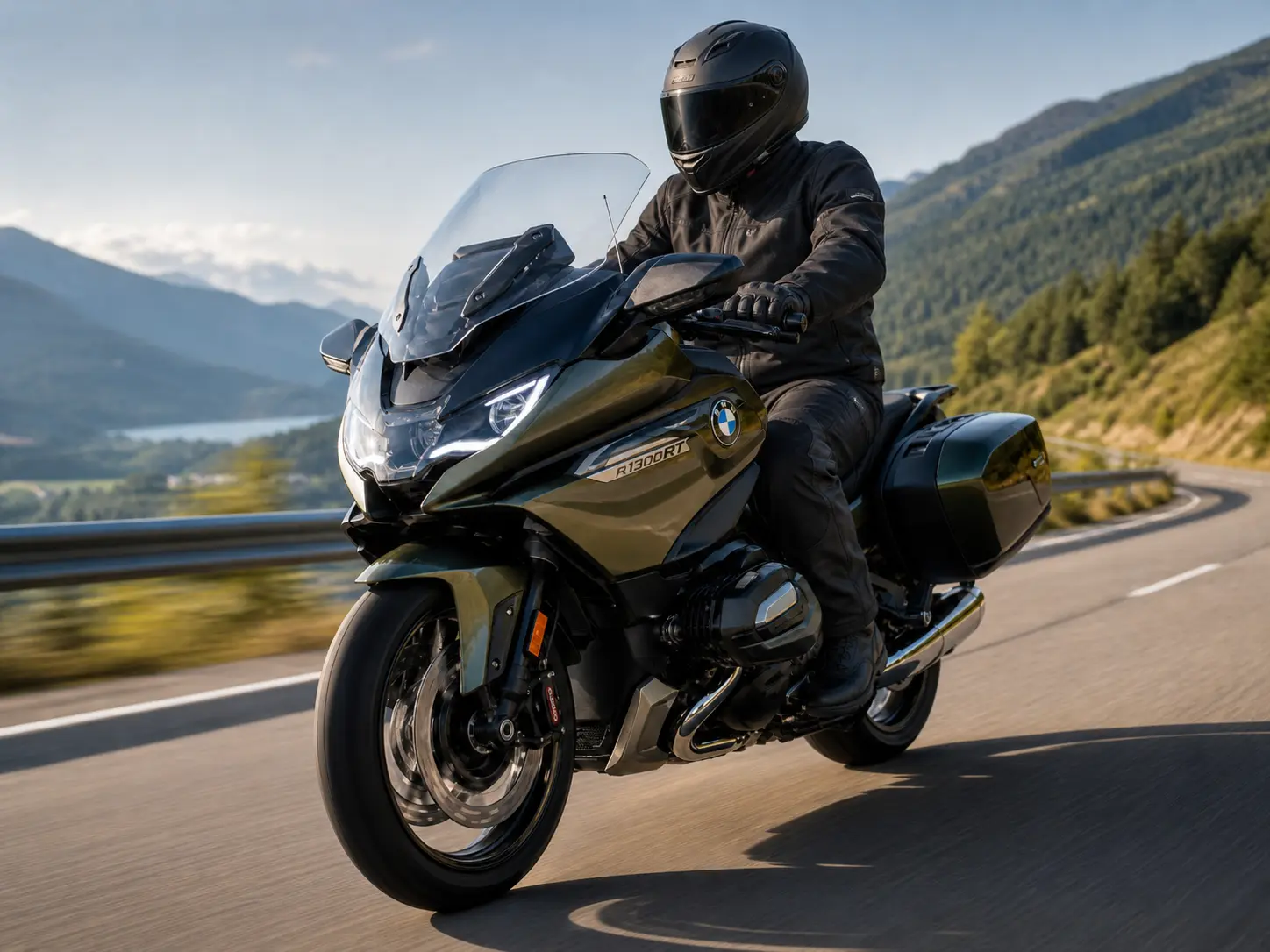 2026 BMW R 1300 RT review sport touring motorcycle on an open road