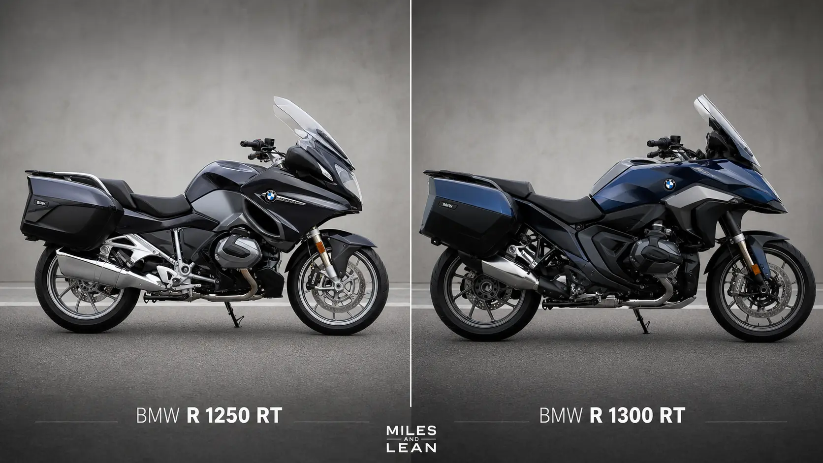BMW R 1300 RT and BMW R 1250 RT comparison image